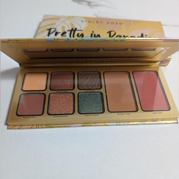 Makeup Clearance NWT NIB Violet Voss Pretty In Paradise Face & Shadow Palette - Picture 3 of 4